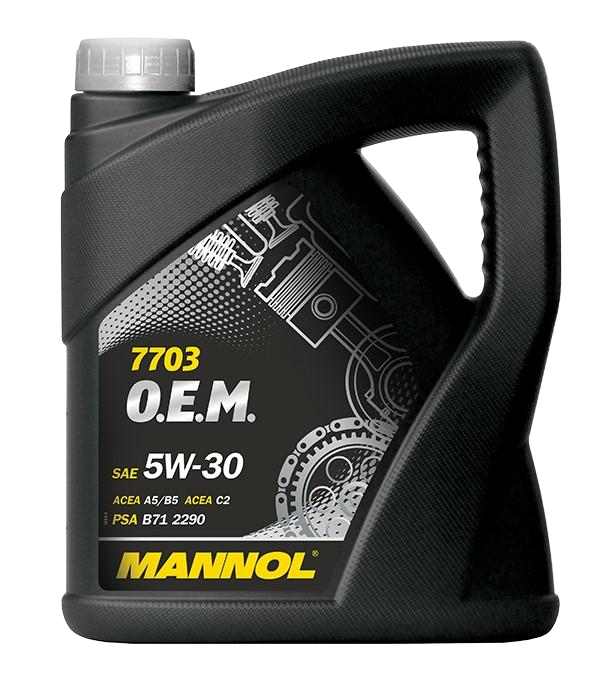 Моторное масло Mannol 7703 O.E.M. for Peugeot Citroen 5W30, 4л (Mannol: MN7703-4)